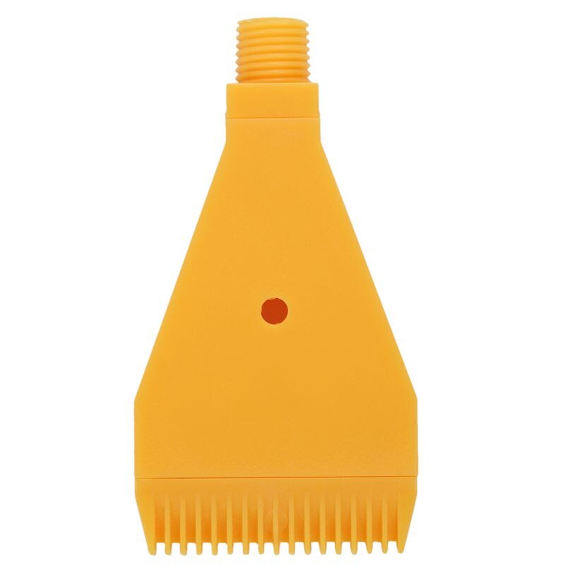 1/4BSP Male Thread ABS Single Hole Air Blow Off Flat Jet Nozzle Yellow