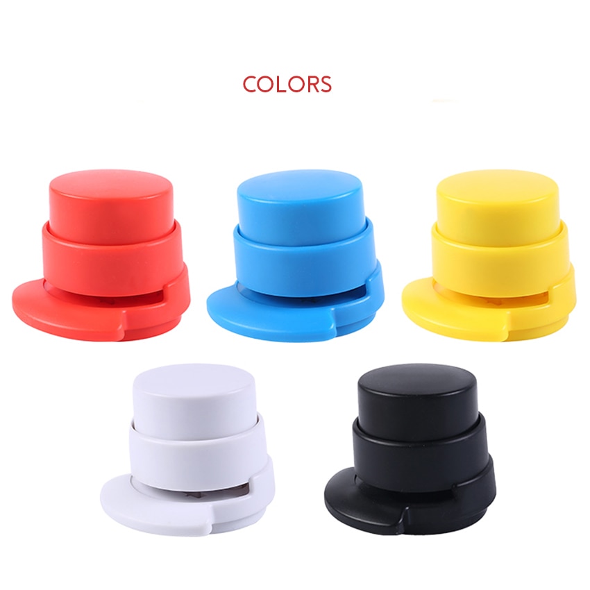 ABS Plastic Staple-free Stapler Paper Binding Tool Staple free Stapler for Kids Student Stationery School Office Supplies