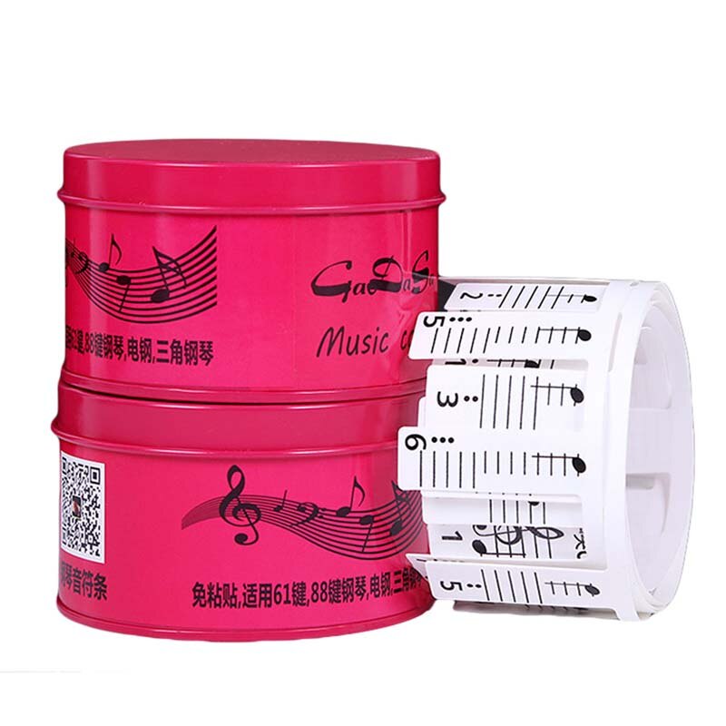 61/81 Key Piano Stickers Transparent Piano Keyboard PVC Sticker Piano Stave Electronic Keyboard Name Note Sticker Accessories