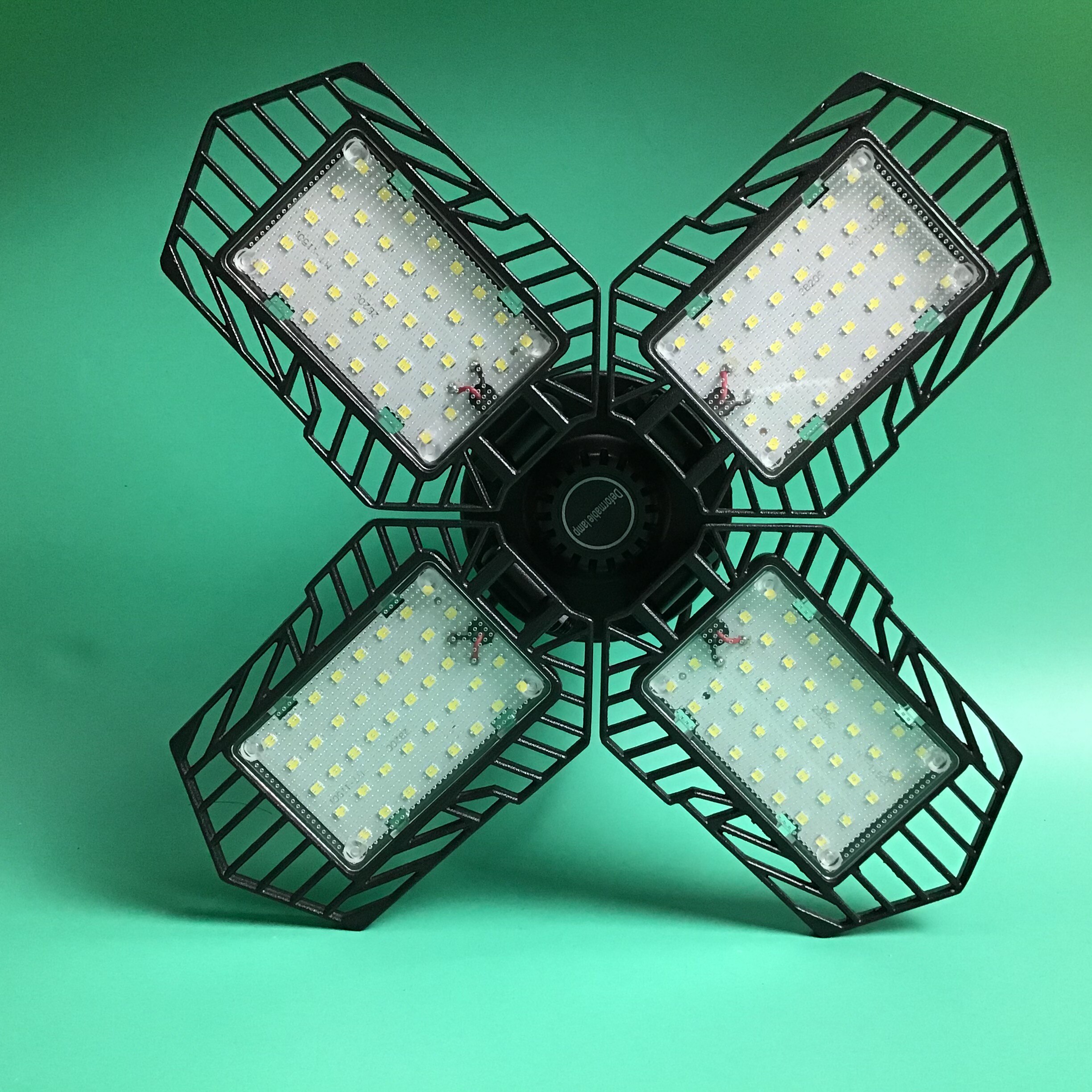 120W LED Garage Light High Bay Lights For Ceiling Lamp E27 Warehouse Workshop Foldable Industrial Lights 85-265V Lampa Sufitowa: 100W