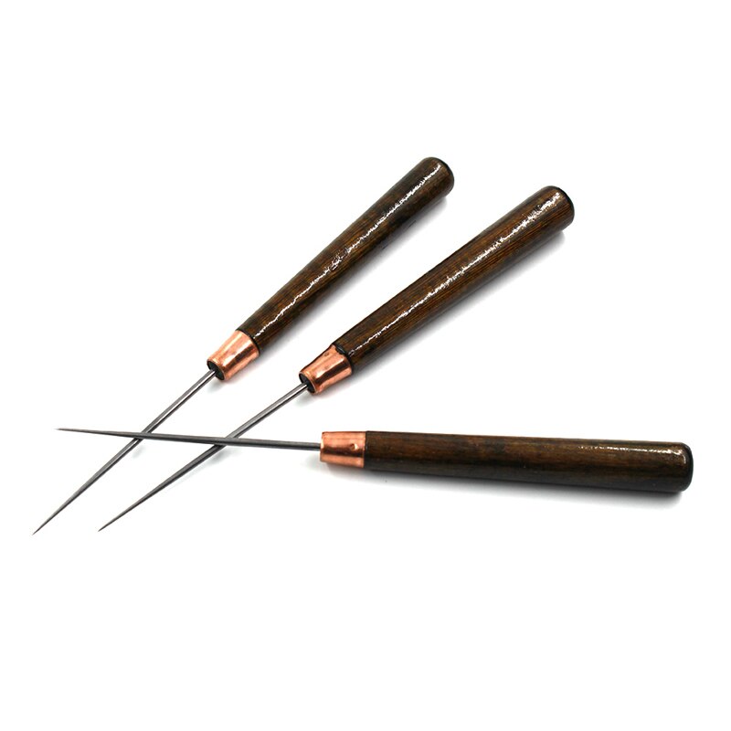 DIY Leather Awl Tool Set, Sewing Needles and Thread Set, Straight Awls Sharp Punching Sewing Accessories, Sewing Good helper