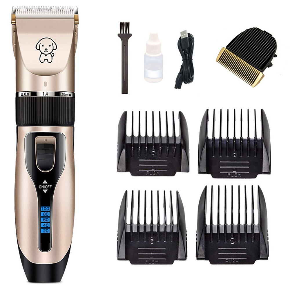 Professionele Hond Haar Clippers Grooming Elektrische Schaar Huisdieren Draadloze Oplaadbare Low Noise Pet Grooming Supplies: 03