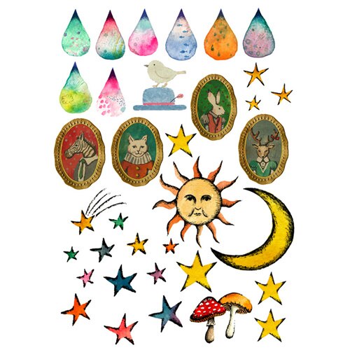 2 pcs/lot Weekly Water Tracker DIY Decoration Uncut Waterproof Paper Sticker Stationery Scrapbook Diary Planner Stickers: sz02519