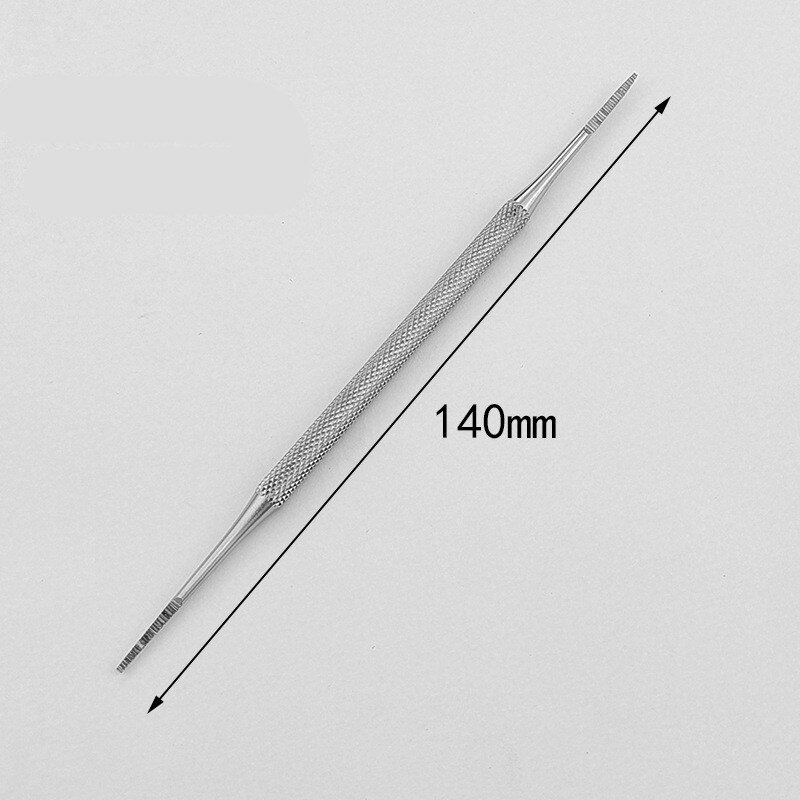 1PCS Double Ended Toe Nail File Stainless Steel Ingrown Toe Correction Lifter Files Pedicure Toenails Care Clean Manicure Tools