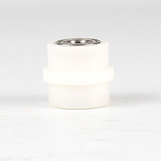 8mm 10mm concave aandrijfketting metalen plastic katrol rolgeleider spanner wielgeleider voor pit dirt straatfiets fietsen: Wit -8