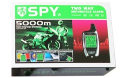 Système d'alarme pour moto SPY, 2 voies, avec démarrage de moteur à distance, capteur à micro-ondes, écran LCD coloré, SPY