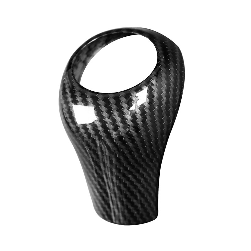 2 uds de fibra de carbono tapa de pomo de cambio de marchas Trim para Mercedes Benz C E G GLS clase W204 W212