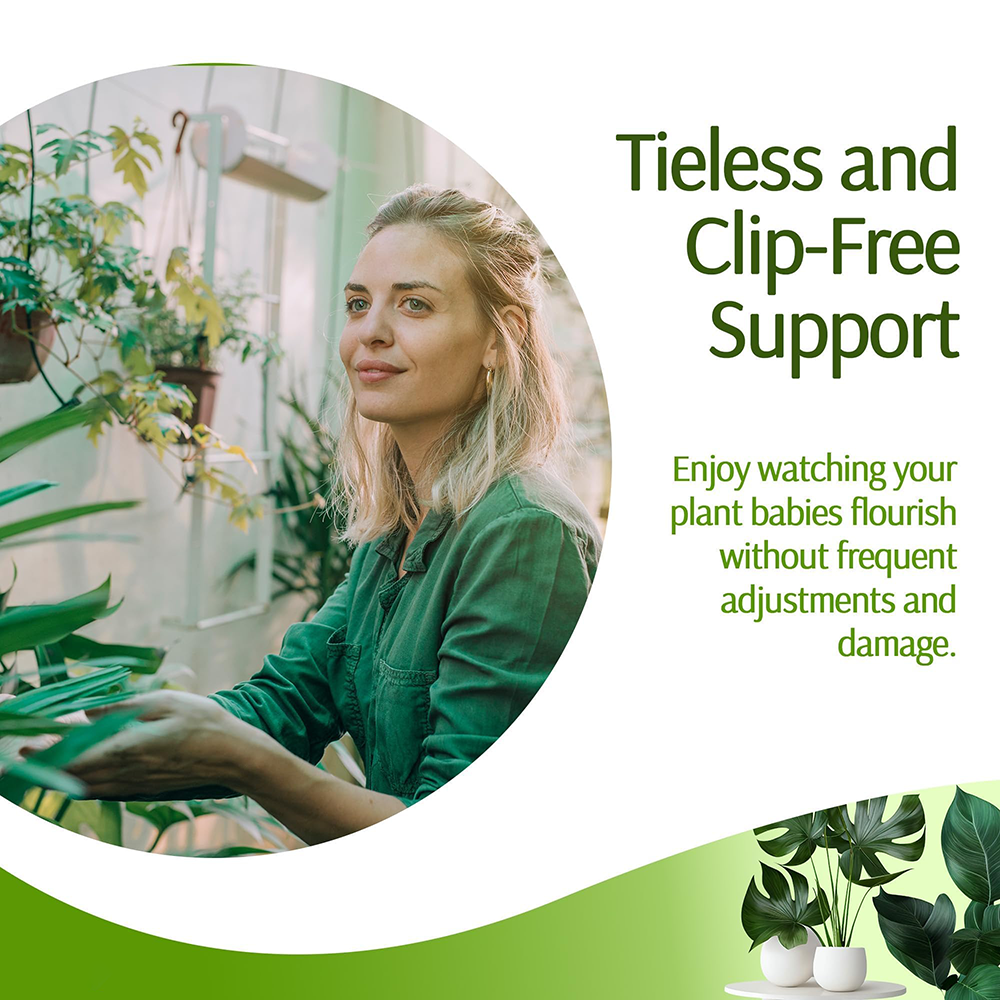 Estacas empilháveis da planta de 3 pces para plantas internas, estacas estéticas do apoio das plantas para plantas vivas, alternativa da treliça das plantas ao ar livre