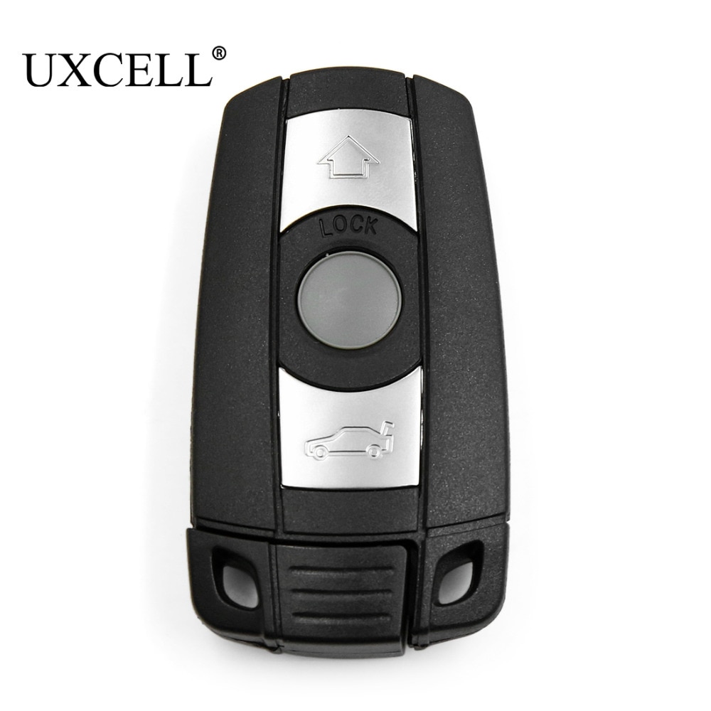 UXCELL 3 Buttons Insert Key Fob Remote Case Shell Replacement for KR55WK49127 KR55WK49123 For BMW 1 3 5 7 Series E90 E92 E93