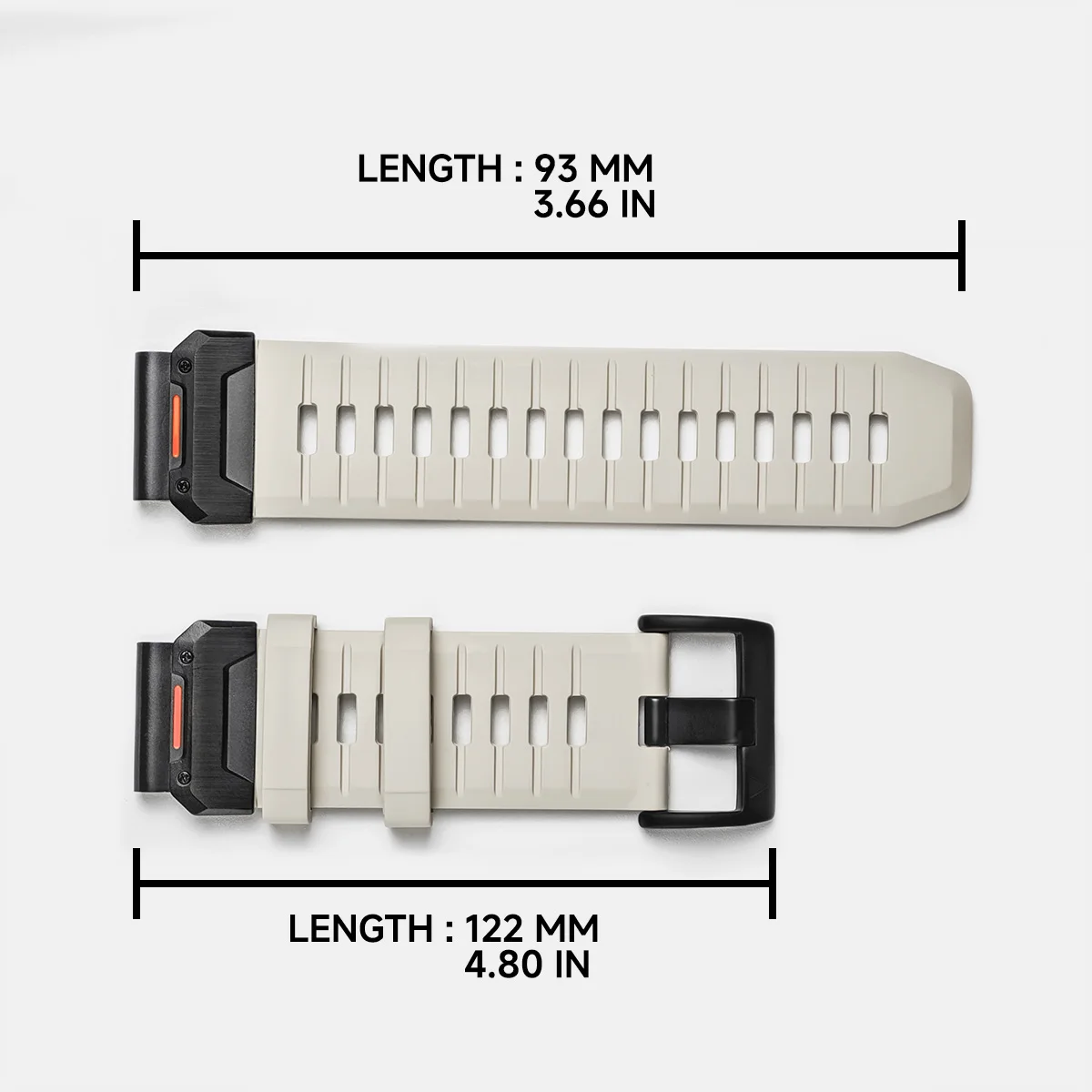 22mm 26mm QuickFit Fluororubber Strap For Garmin Fenix 8 7X 7 6 6X Pro Epix Pro Gen2 47mm 51mm//Fenix 5X Plus Tactix7 Watchband