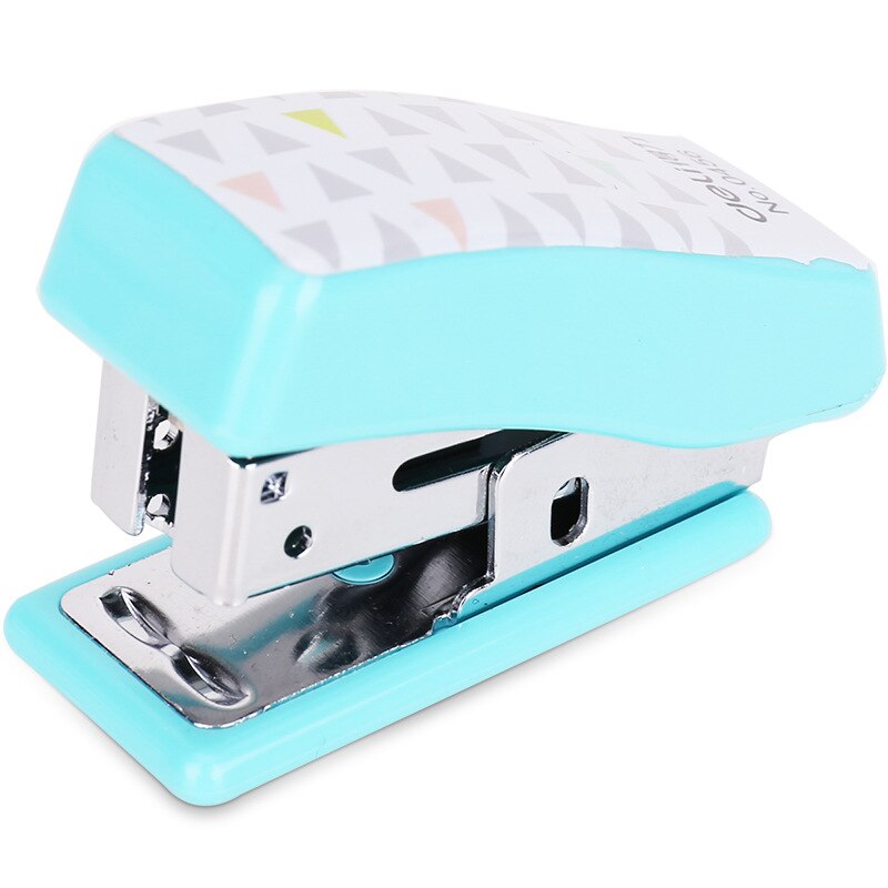 Mini nietmachine leuke cartoon nietmachine Heldere mini student 12 nietje school office nietmachine: green