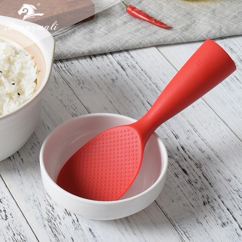 Cuchara de silicona antiadherente para arroz, herramientas de cocina, pala japonesa, pala para arroz