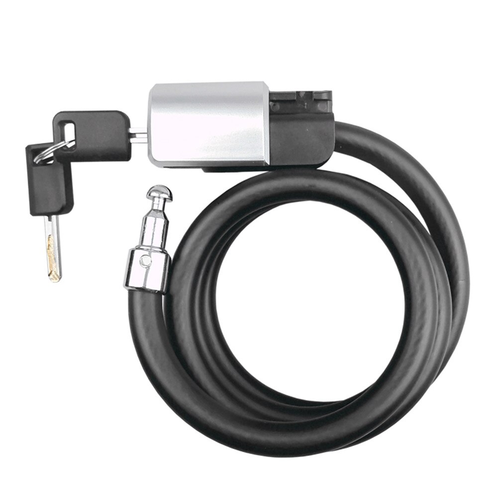 2m Universal Anti-Theft Bicycle Lock Cable Motorcycle Cycling MTB Bike Security Steel Chain Lock Equipment with Keys