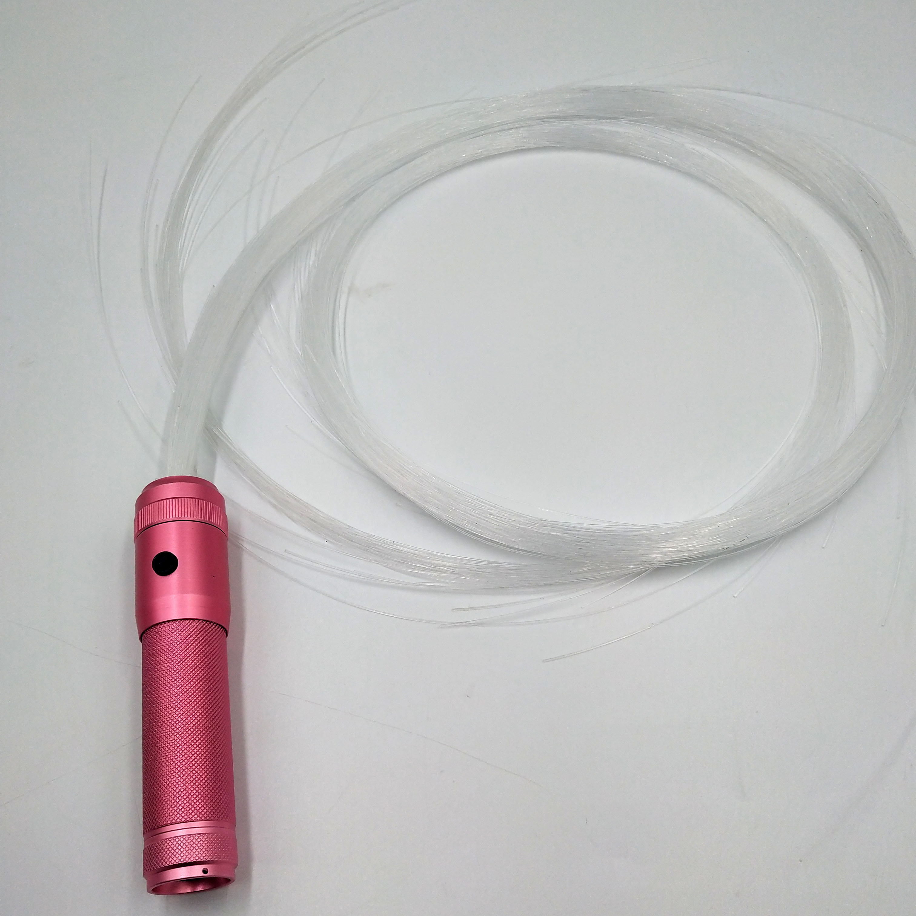 PROGRAMMABLE LED Fiber Optic Whip 70inch 360° Swivel - Super Bright Light Up Rave Toy EDM Pixel Flow Lace Dance Festival: Pink