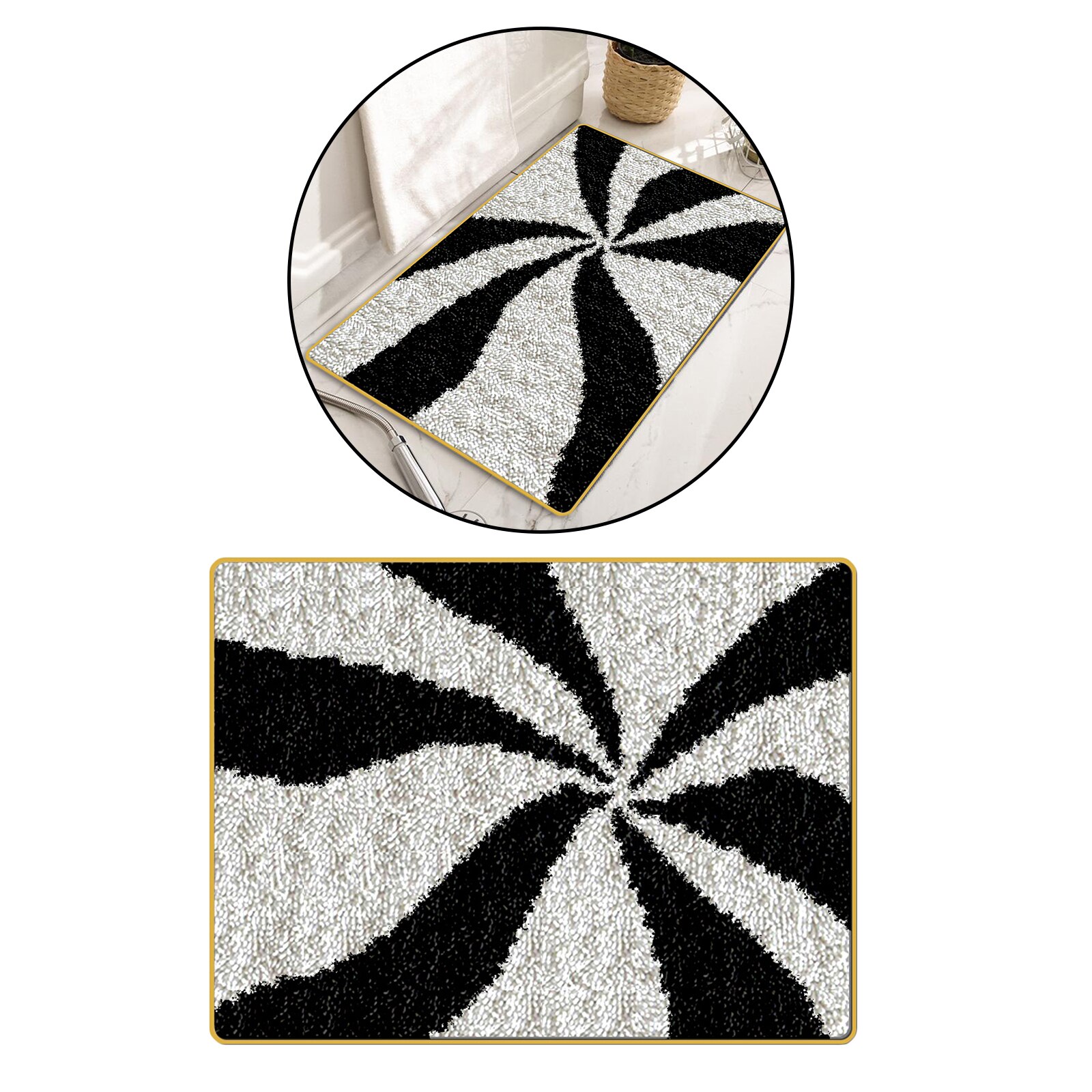 DIY Latch Hook Kit for DIY Embroidery Cushion Carpet Tapestry Rug Making Kits: Storm