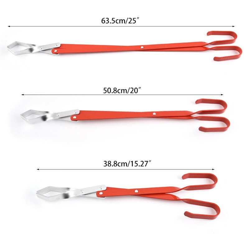 Stainless Steel Fire Place Log Tongs for Indoor Fireplace Tongs Rust Resistant for Outdoor Camping Picnic Log Tongs Fire