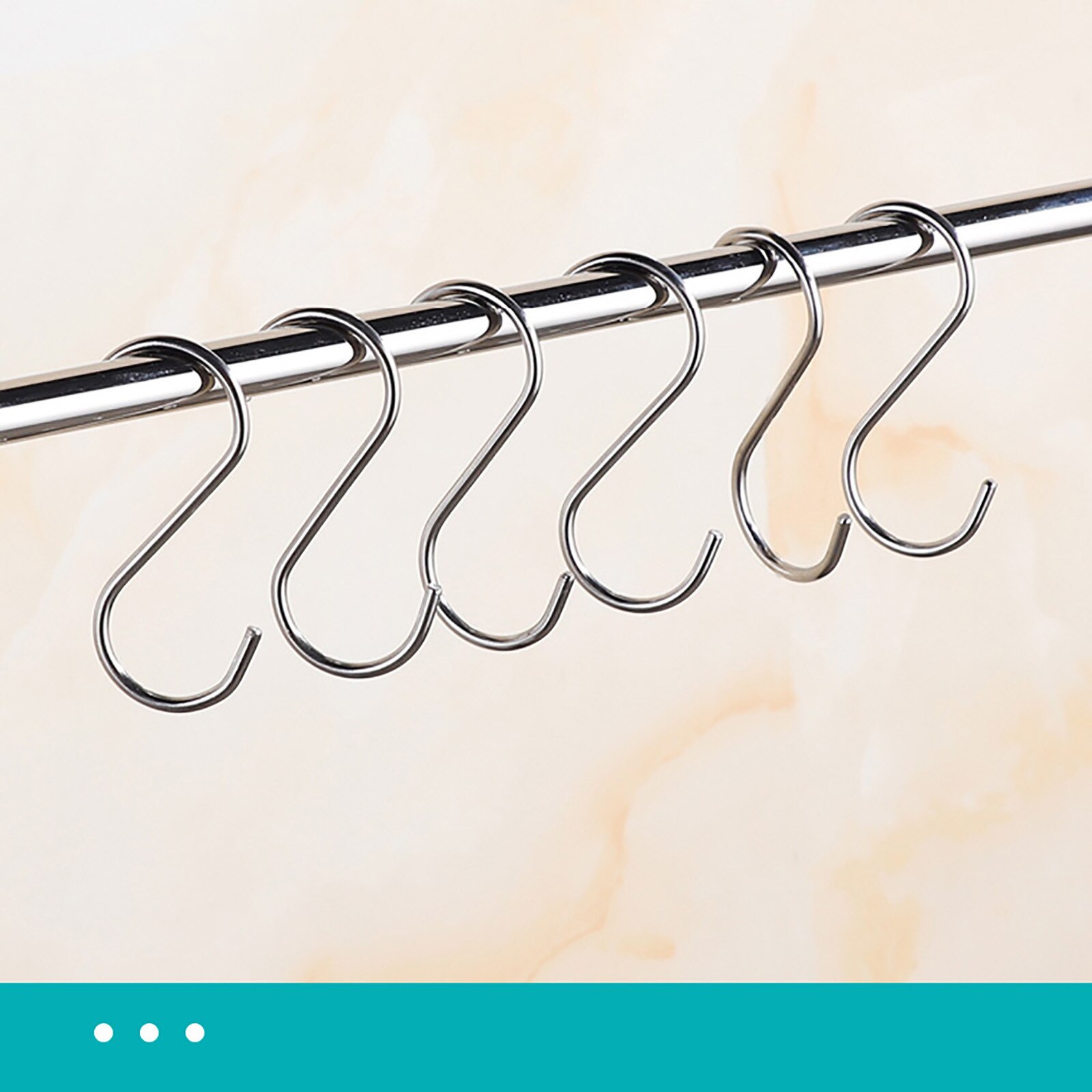 12 Stuks Rvs S-Vorm Haak Keuken Slaapkamer Multifunctionele Reling Hanger Haak Sluiting Holder Haken Opknoping gereedschap # T2P
