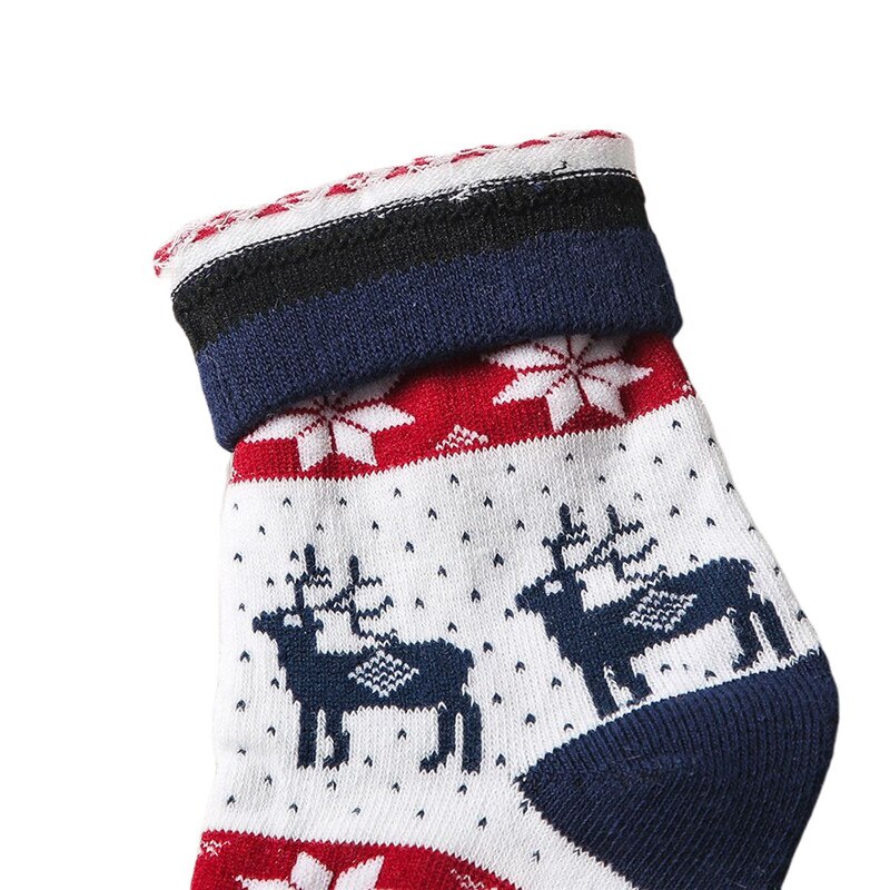 Family Matching Parent-Child Christmas Socks Cotton Winter Autumn Baby Girls Boys Kids Xmas Socks Chaussette