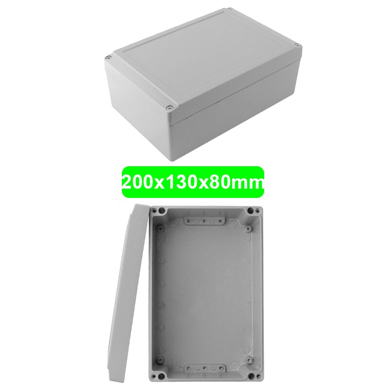 Industry IP66 Waterproof Cast Aluminum Junction Box for electronic project Outdoor Explosion-proof Electrical Enclosure Case: 200X130X80mm(LxWxH)