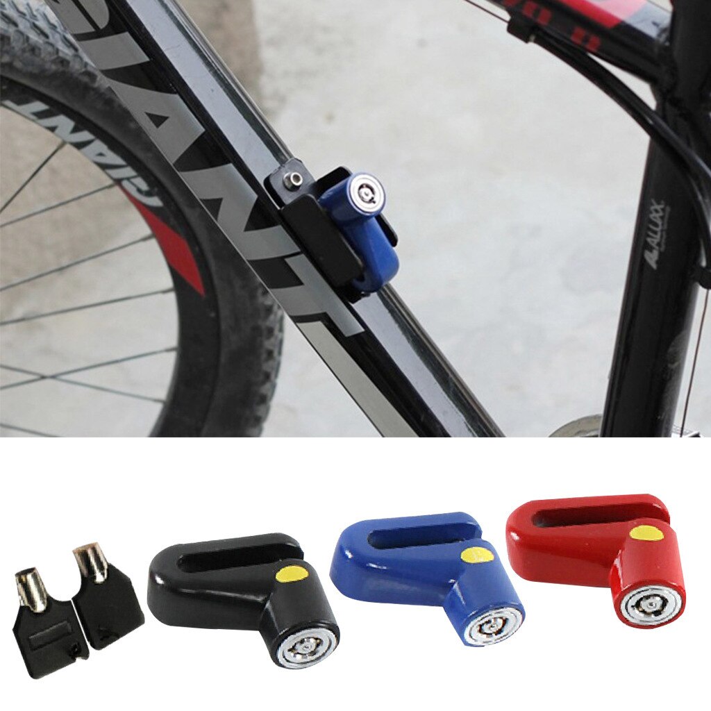 1PC Anti Theft Disk Disc Brake Rotor Lock for Scooter Bike Safety Lock for Outdoor Motorcycle Bicycle Cycling Accessories