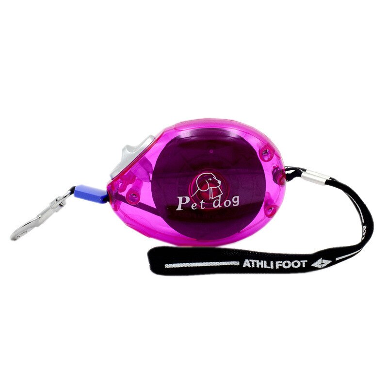 3M Retractable Small Dog Leash Automatic Dog Cat Leash Belt Extending Pet Lead for Small Dogs Puppy Collar Harness Accessories: rose red