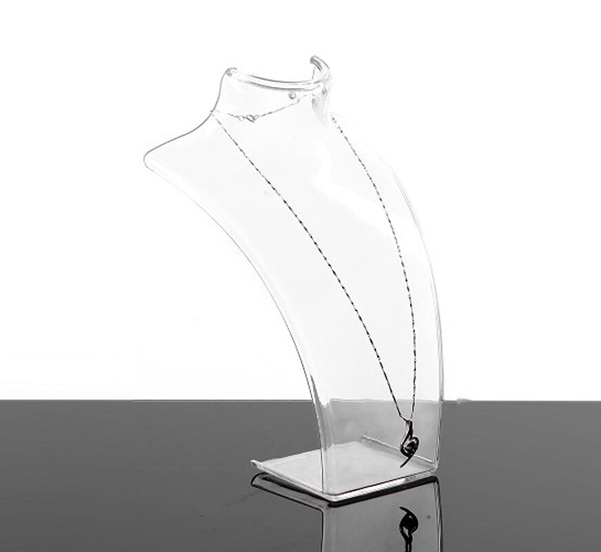 Maniquíes abstractos de mujer de 3 piezas maniquíes joyería femenina COLLAR COLGANTE espectáculo decorar estante de exhibición de la joyería transparente