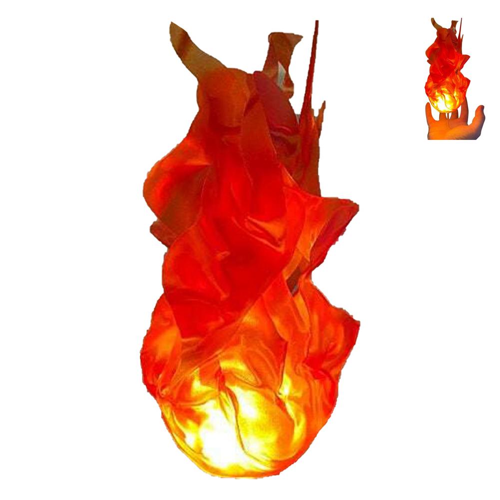 Halloween Floating Fireball Party Prop Suspended Flame Ball Halloween Cosplay Prop Garden Decoration Handheld Decor: Red