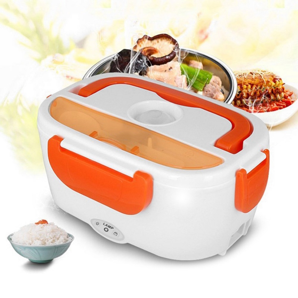 220V/110V Lunch Box Food Container Portable Electric Heating Food Warmer Heater Rice Container Dinnerware Sets for Home