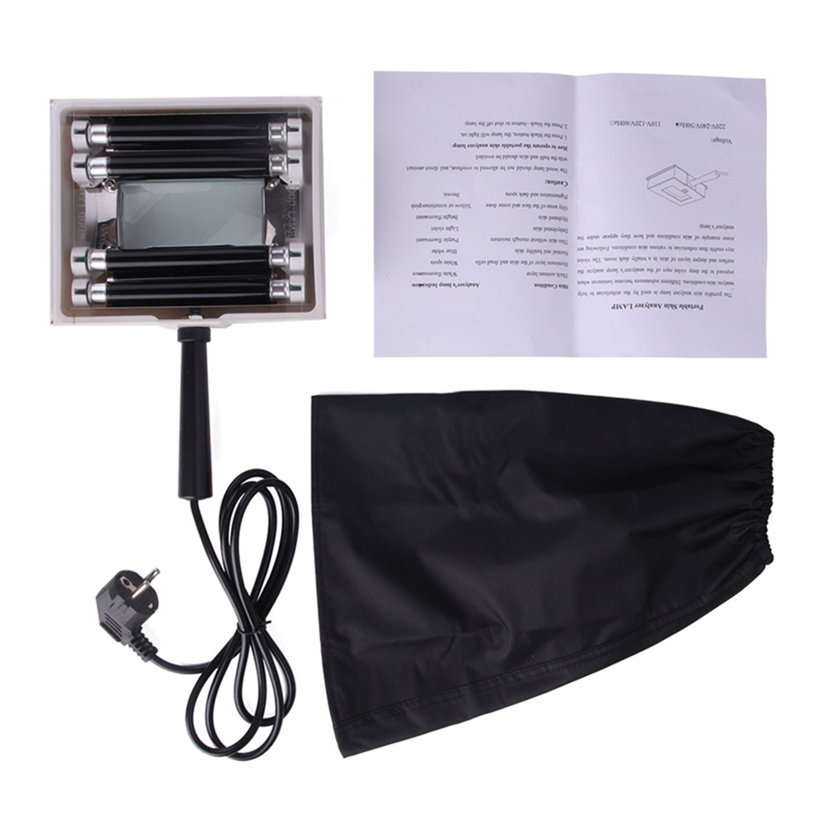 Lamp Facial Skin Testing Wood Lamp Skin UV Analyzer Examination Magnifying Analyzer Lamp Machine with Protective Cover Lamp SPA