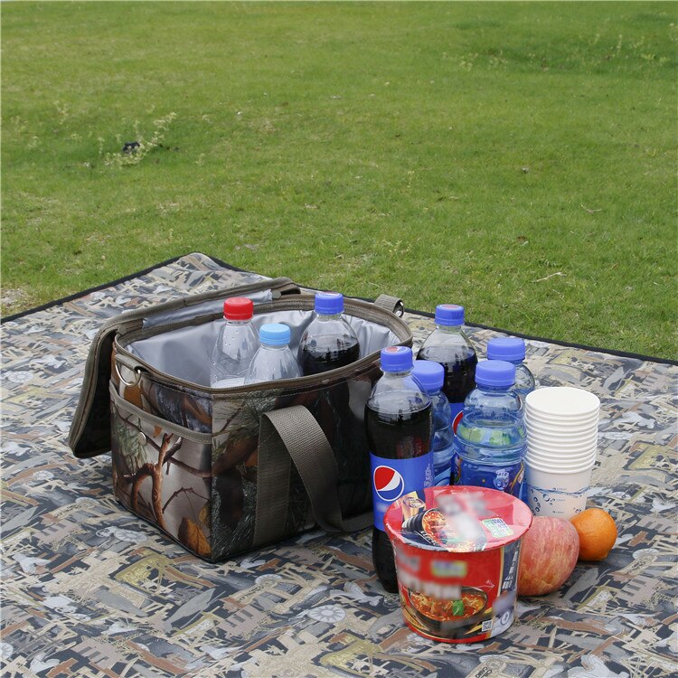 Outdoor Picknick Camouflage Handtas Geïsoleerde Diepvries Zak Camping Eenvoudige Modellen Van Koelkast