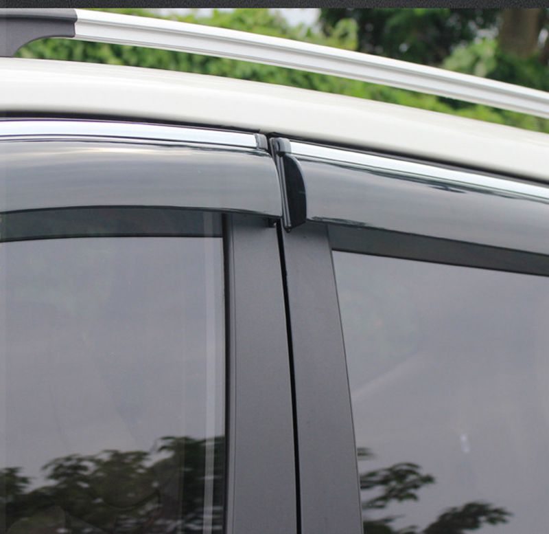 For Nissan Qashqai ABS Plastic Window Visors Awnings Rain Sun Deflector Guard Vent Covers Protector Car Styling