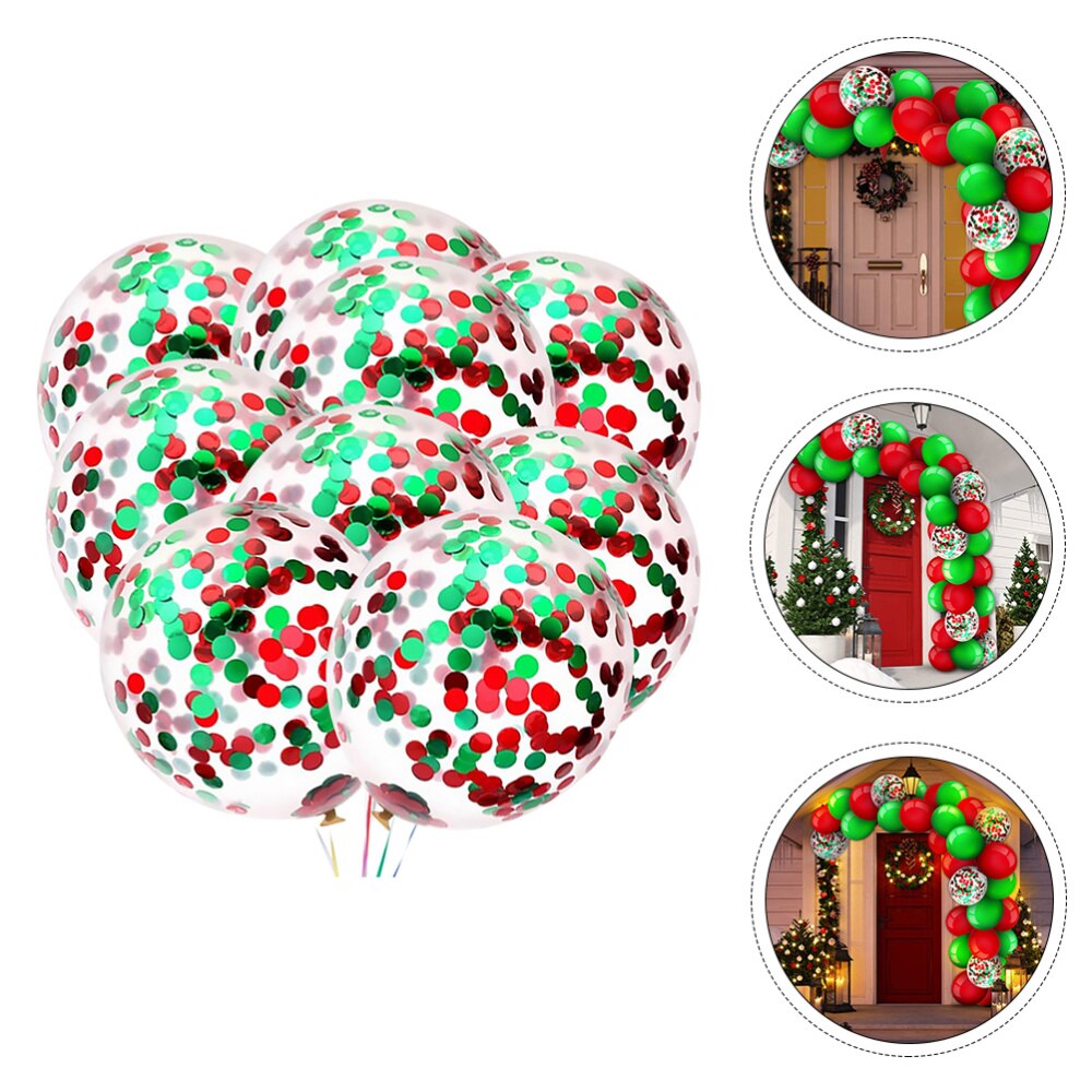 129 stuks kerst latex ballon cartoon confetti ballon kerstfeestbenodigdheden: Default Title