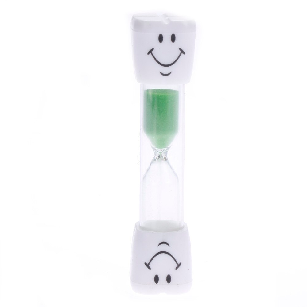 Tand Zand Smiley Decoratie Thuis 2/3 Minuten Borstelen Zandloper Timer: green