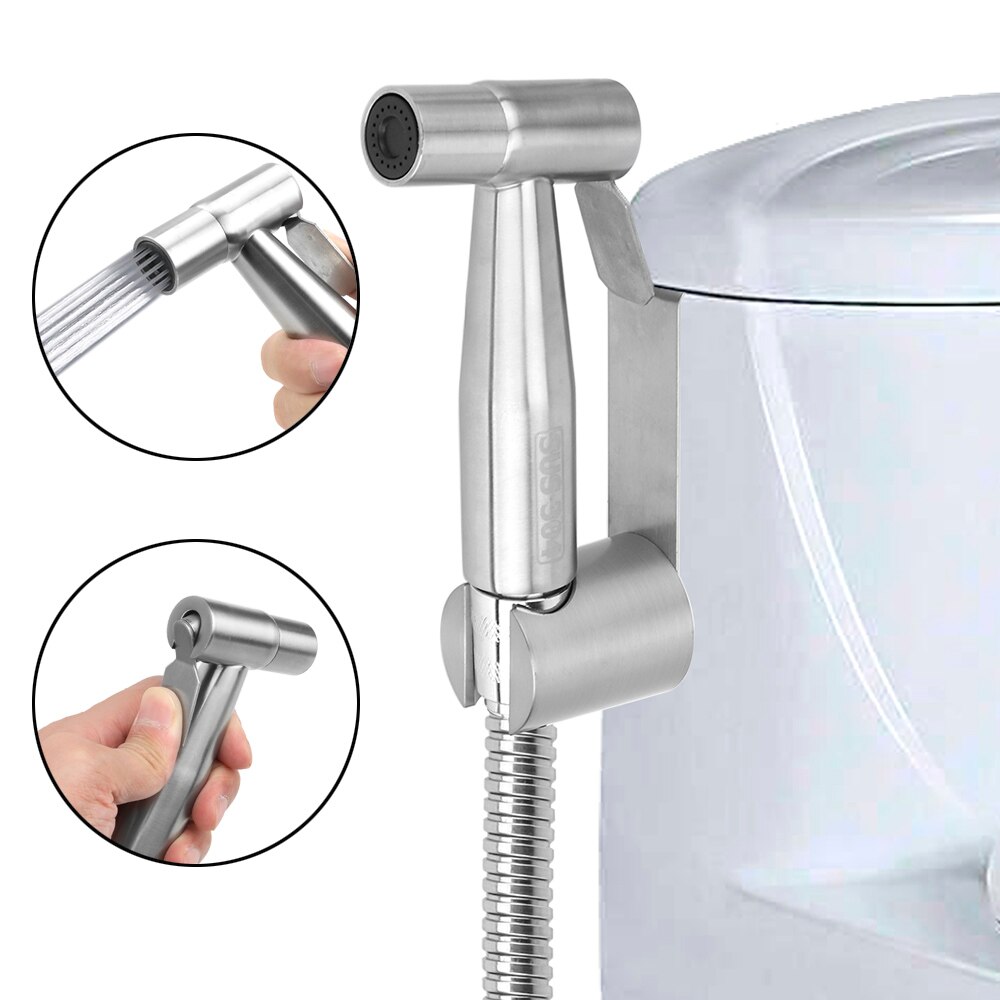 Hoomin Handheld Bidet Sproeier Set Rvs Bidet Kranen Met Douche Slang Voor Badkamer Handspuit Douchekop