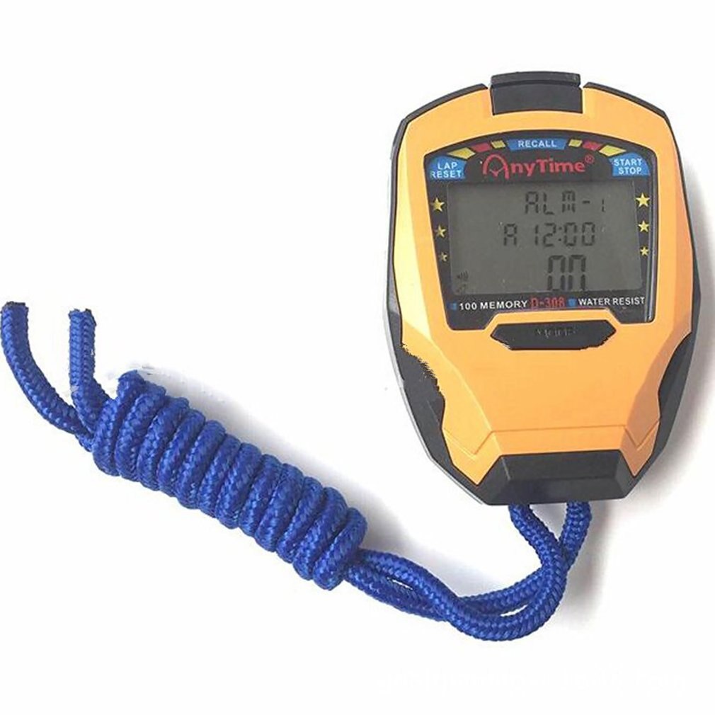 Row Timer 1Pc 3 Row100 Lap 1/1000s Digital Sport Counter Tim... – Grandado