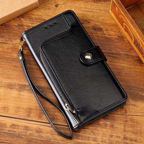 Case for Huawei honor 10X Lite 6.67inch Card Slot Wallet Leather Flip Cover Card Slot Wallet Book Flip Cover honor 10X Lite: Black