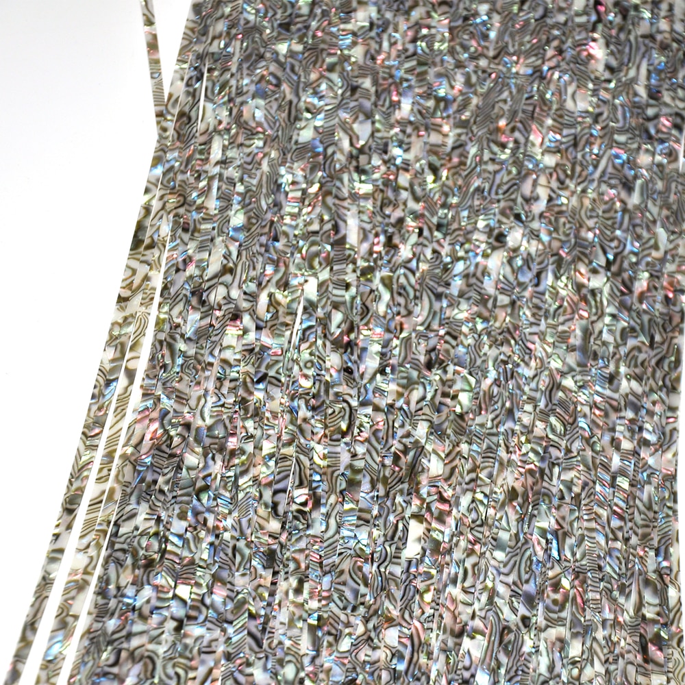 10 stk/parti 5mm x 1000mm abalone hvit perle tiger stripe celluloid strimler gitar bindende purfling kant