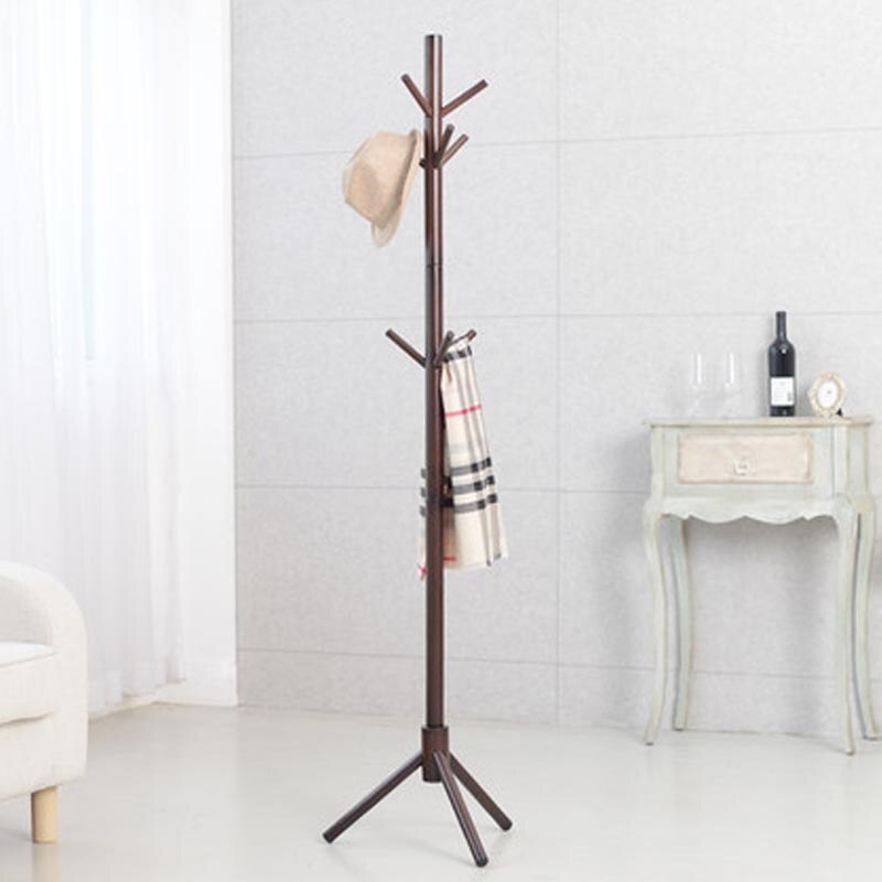 Premium Bamboe Kapstok Vrijstaand Met 9 Haken Hout Boom Kapstok Stand Voor Jassen Hoeden Sjaals Kleding Handtassen: 1