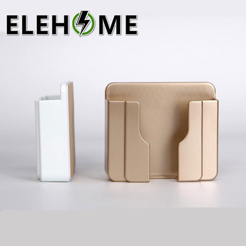 1pcs Wall Holder White Golden 86*86mm Socket Universal Stand Display Support USB Wall Socket Wall Holder XF30