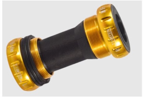 Tretlager 68/73mm Fahrrad Achse MTB Road Radfahren Tretlager Wasserdicht CNC Aluminium Legierung BB Kurbel Set achse Teile: golden