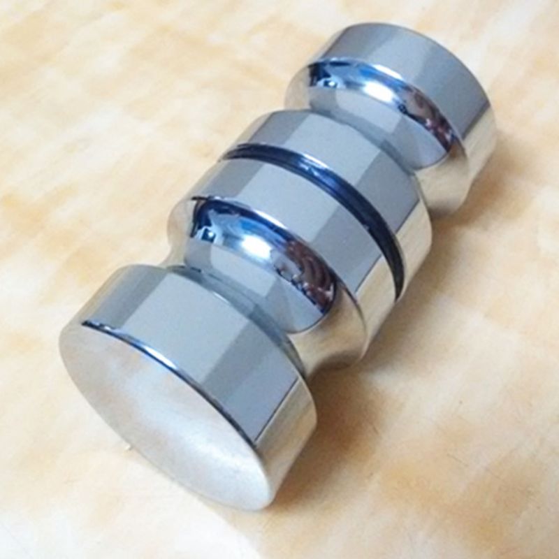 Enkeltrille glasdørknop brusebadskabshåndtag aluminiumslegering metal  b85c