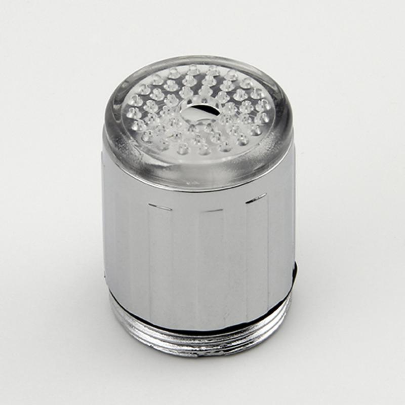 7 Colors Luminous Light-up LED Water Faucet Shower Tap Basin Water Nozzle Bathroom Kitchen Heater Faucets Thermostat Bluer