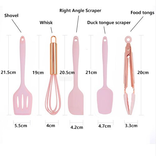 Keuken Siliconen Hulpmiddel Vijf Stuk Kinderen Mini Biologische Food Grade Siliconen Magnetron Bakken Taart Hulpmiddel Keuken Benodigdheden: Default Title