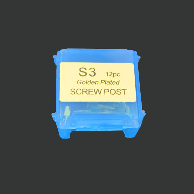 12 stücke Zahn Gold Überzogene Schraube Post S1 S2 S3 L1 L2 Edelstahl Zahn Schraube Beiträge M1 M2 M3 einzigen Paket Zahn Materialien: S3