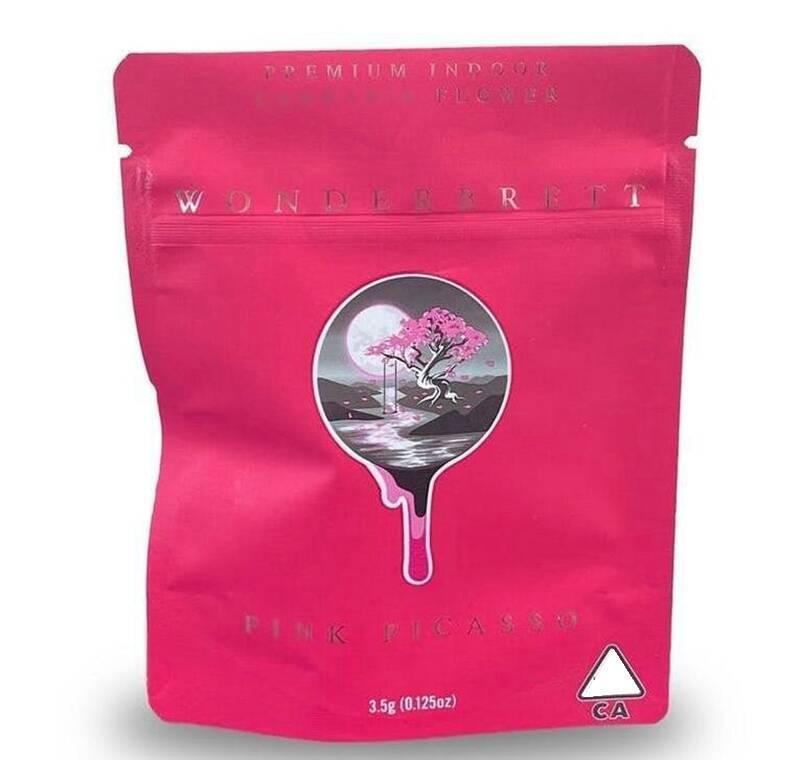 9 Types Wonderbrett Bags 3.5g Soft Touch Skin Mylar Bags Oz Kush Black Orchid Childproof Smell Proof Bags Cookies Bag For Dry He: pink picasso