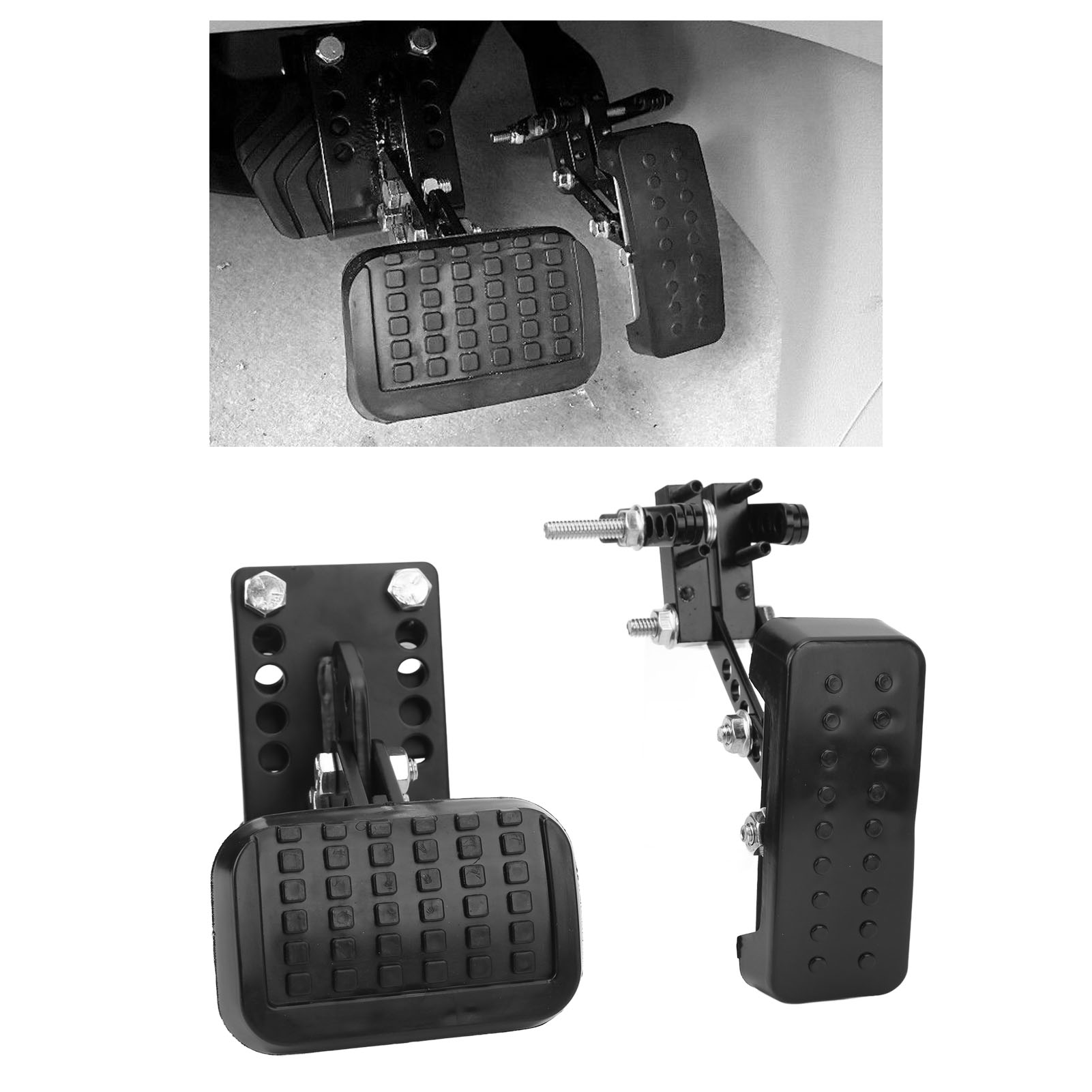 Gas and Brake Pedal Extenders Sedan Anti Slip Accelerator Brake Pedal Extensions for Most Cars Gas and Brake Pedal Extenders
