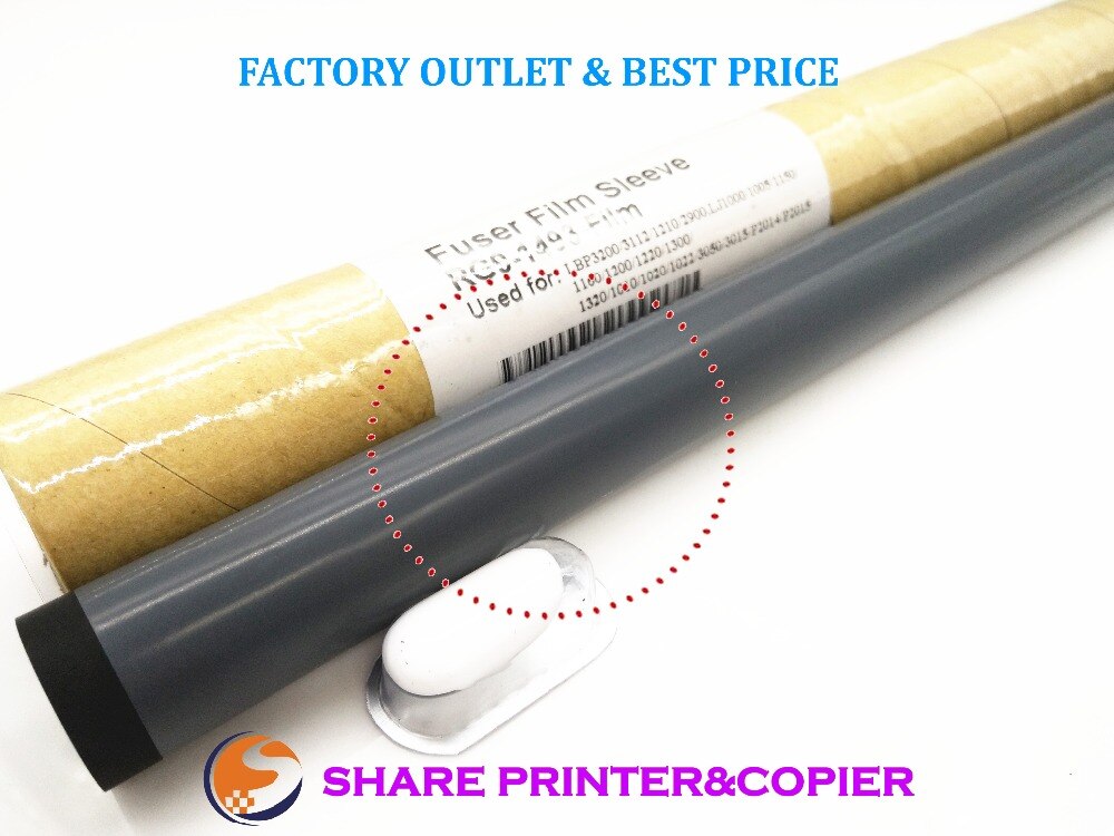 Original 1010 fuser sleeve film For HP1010 1160 1320 1022 1020 P1008 M1005 3300 3050 3055 1300 For canon LBP2900/1210/L100 L120