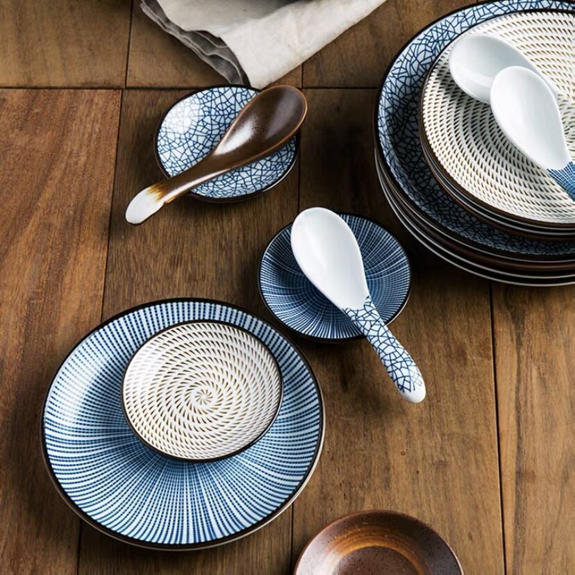 Nouvelle vaisselle de Style oriental 6 pouces assiette en céramique fabriquée à la main