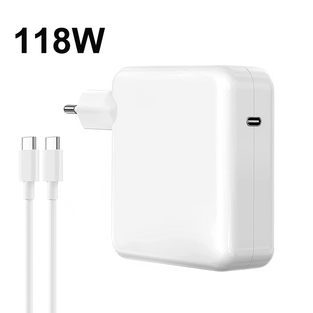 61W 87W 96W 118W USB-C Laptop Power Adapter Type-C PD Charger For Macbook 13 15-inch A1706 A1707 A1708 A1534 A1719 A214 iPad Pro: Yellow