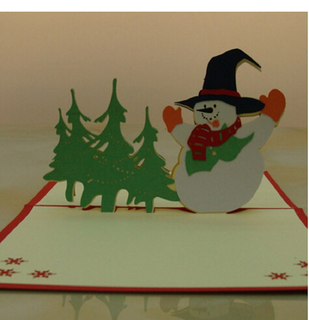 3D Pop Up Greeting Card Handmade Happy Birthday Merry Christmas Card: 15